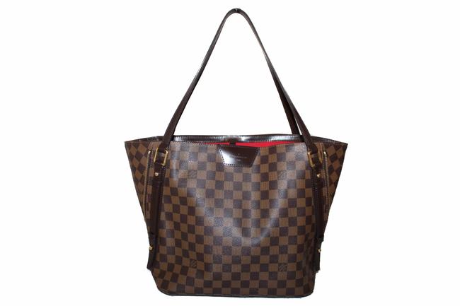Louis Vuitton Cabas Rivington Bag Lv Gm Brown Damier Ebene Canvas Tote