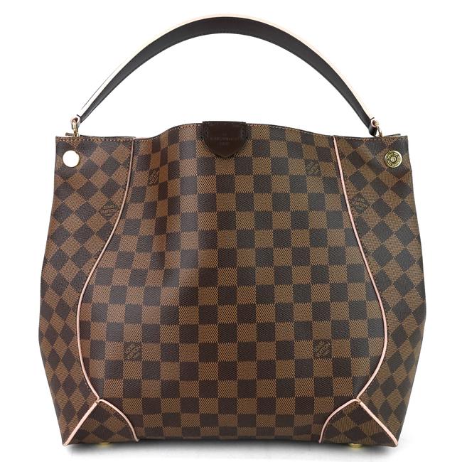 Louis Vuitton Ca?ssa Brown Damier Ebene Canvas Hobo Bag