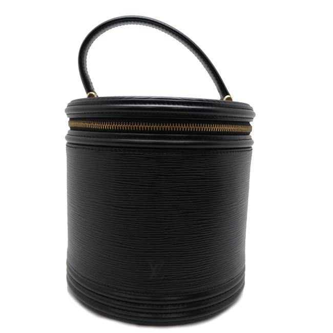 Louis Vuitton Cannes Ladies Handbag M48032 Black Noir Epi Leather Satchel