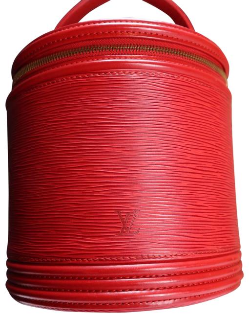 Louis Vuitton Cannes Red Leather Baguette