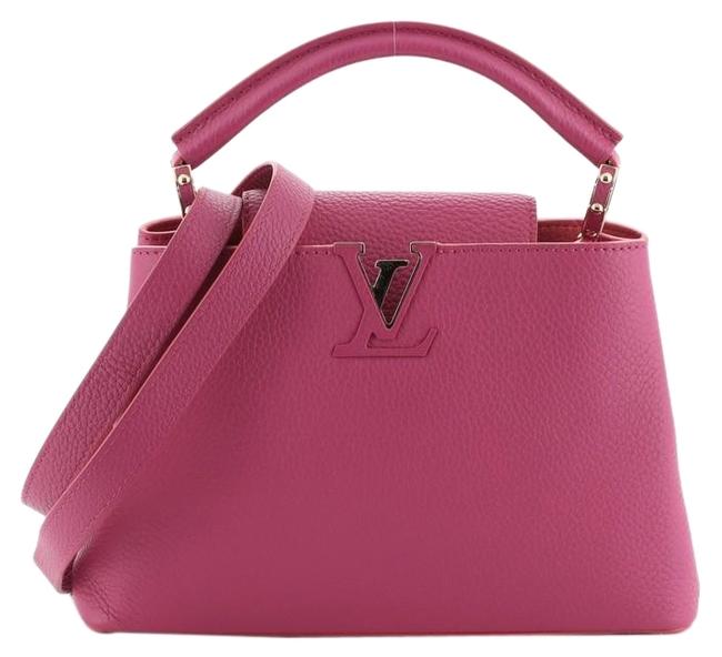 Louis Vuitton Capucines Handbag Bb Pink Leather Tote