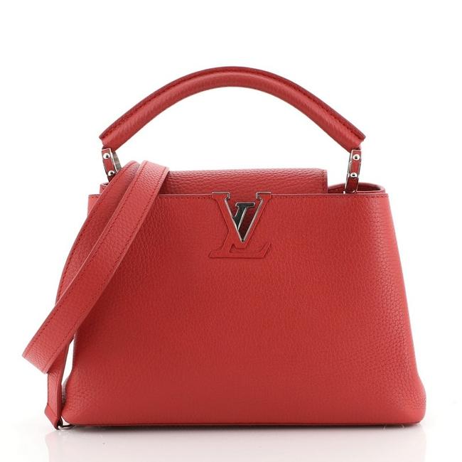Louis Vuitton Capucines Handbag Bb Red Leather Cross Body Bag