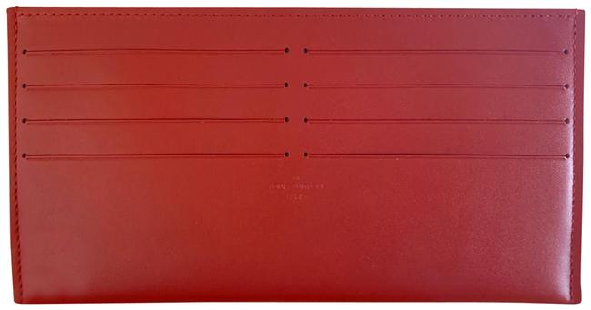 Louis Vuitton Card Holder Red Leather Clutch