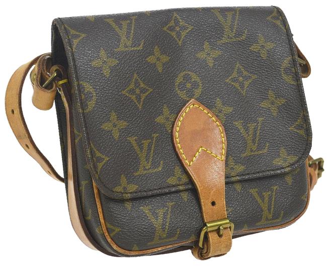 Louis Vuitton Cartouchiere 35 Monogram Leather Cross Body Bag