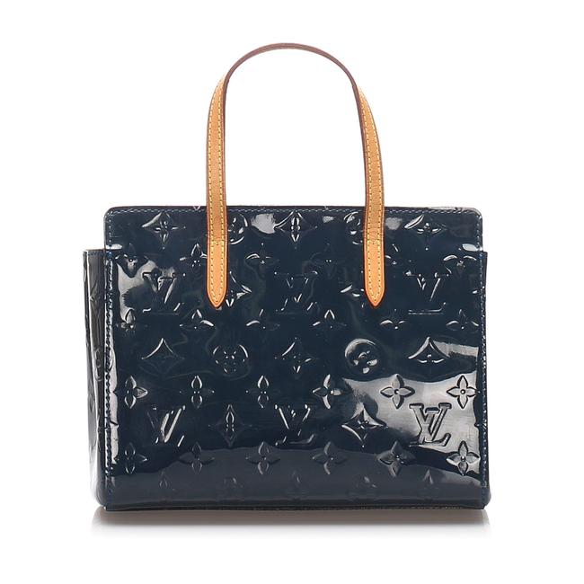 Louis Vuitton Catalina Vernis Bb Blue Leather Tote