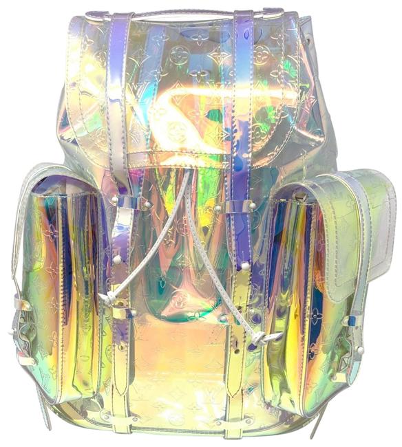 Louis Vuitton Christopher Prism Silver Pvc Backpack