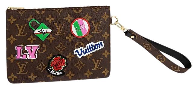 Louis Vuitton Brown Monogram Canvas Clutch