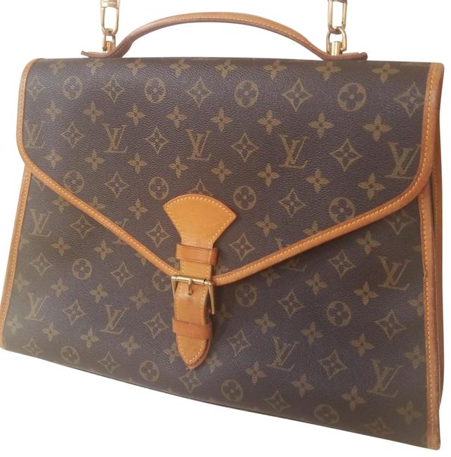 Louis Vuitton Classic Vintage Purse Brown Leather Tote