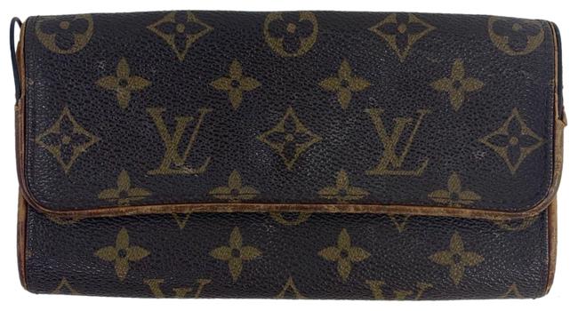 Louis Vuitton Clutch Monogram Brown Cross Body Bag