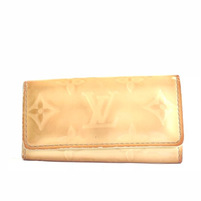 Louis Vuitton CreamWhite 4 Ring Key Holder Wallet