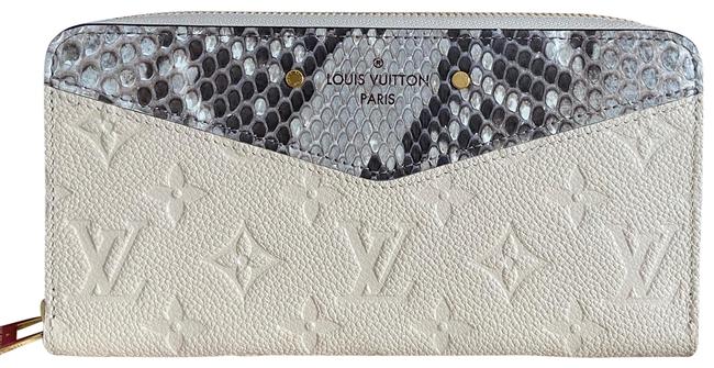Louis Vuitton Creme Zippy Python Wallet