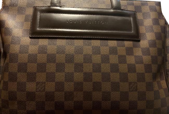 Louis Vuitton Damien Brown Leather Tote