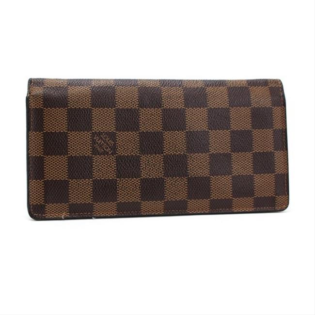 Louis Vuitton Damier Canvas Ebene Ebene Portofeuil braza Bifold N60017 Wallet