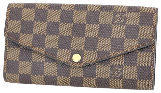 Louis Vuitton Damier Canvas Portofeil Sarah N63209 Purse Women Wallet
