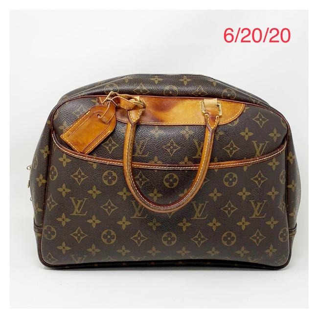 Louis Vuitton Deauville Brown Leather Tote