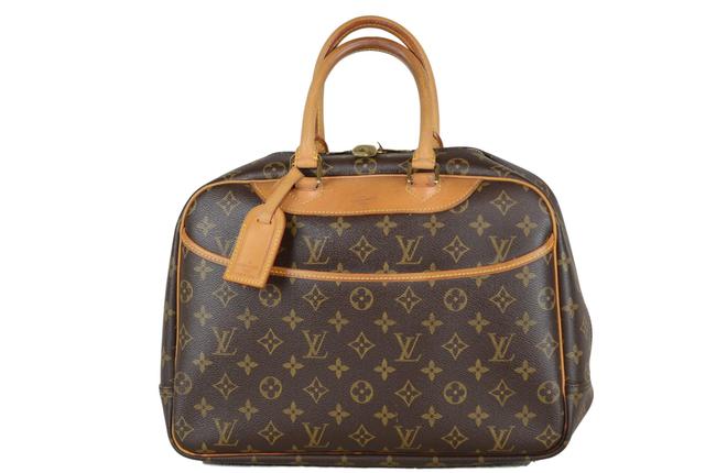 Louis Vuitton Deauville Brown Monogram Canvas Tote