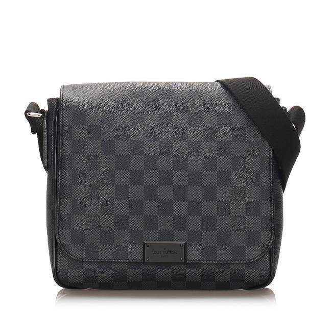 Louis Vuitton District Damier Graphite Pm Black Canvas Cross Body Bag