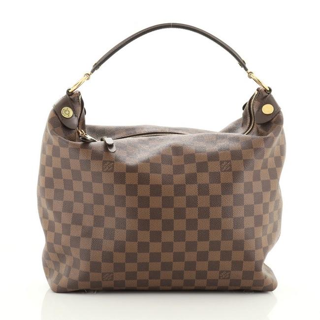 Louis Vuitton Duomo Damier Brown Canvas Hobo Bag