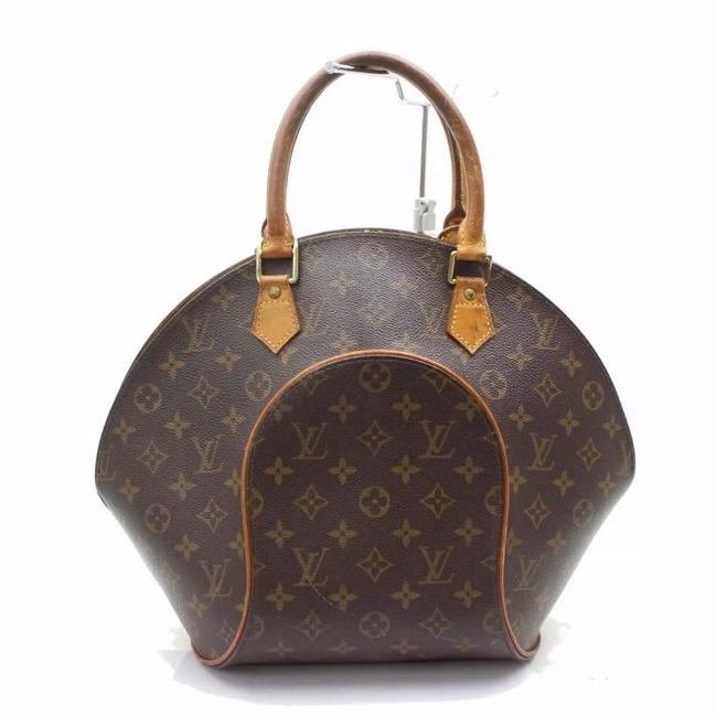 Louis Vuitton Ellipse Classic Lv Monogram Mm M51126 Brown Leather Satchel