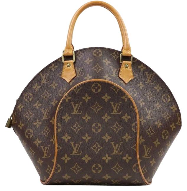 Louis Vuitton Ellipse Mm Brown Monogram Satchel