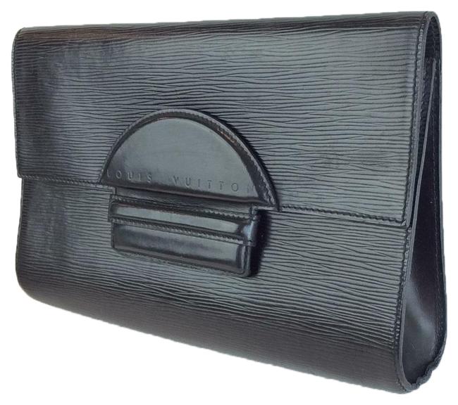 Louis Vuitton Pochette Epi Chaillot Black Leather Clutch