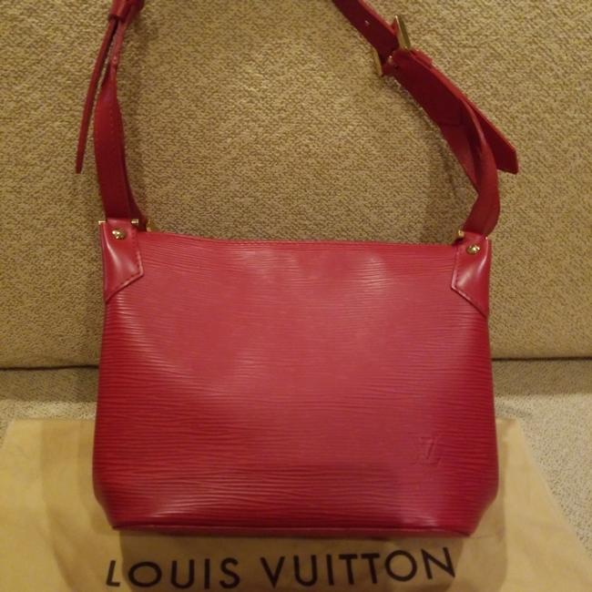 Louis Vuitton Epi Madera Pm Rouge Leather Hobo Bag
