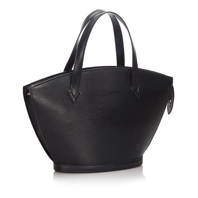 Louis Vuitton Epi Saint Jacques Gm Long Strap Black Leather Tote