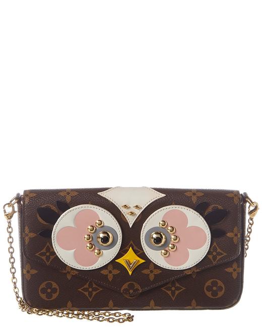 Louis Vuitton Felicie Pre owned Monogram Owl Canvas Tote