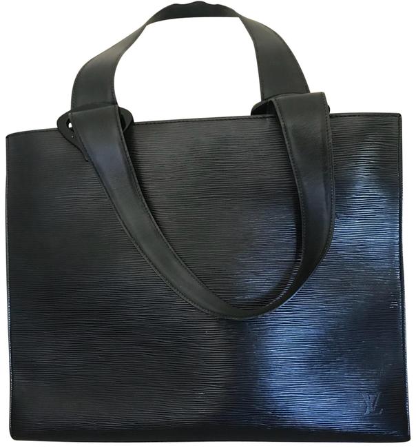 Louis Vuitton Germeau Black Leather 867335 Tote