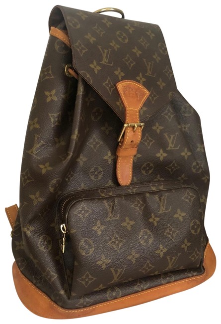 Louis Vuitton Gm Mountsouris Brown Leather Backpack