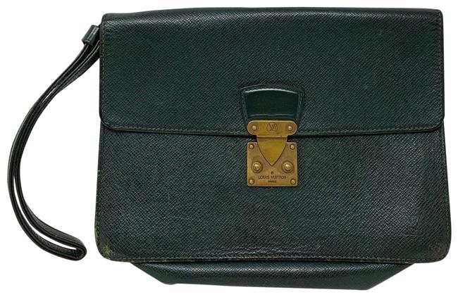 Louis Vuitton Green Epi Leather Clutch