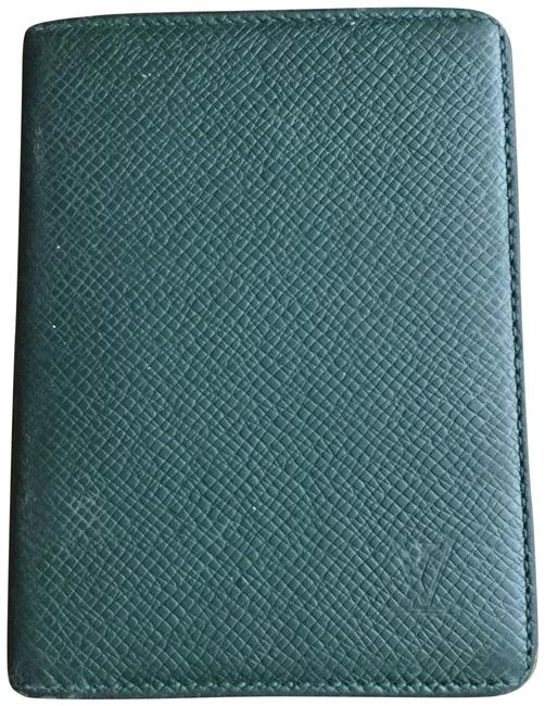 Louis Vuitton Green Vertical Bifold Id Wallet