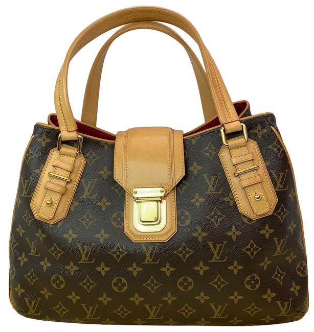 Louis Vuitton Griet A370 Brown Monogram Canvas Satchel