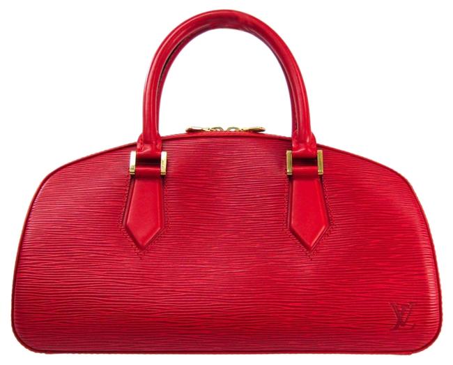 Louis Vuitton Jasmin M52087 Handbag Castilian Red Epi Leather Satchel