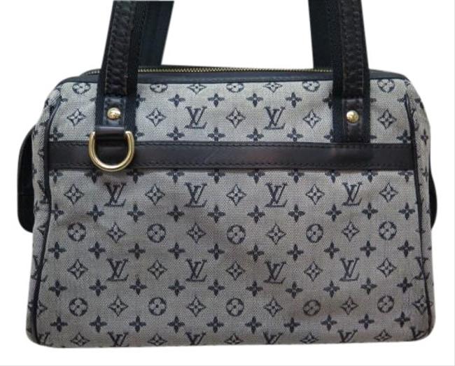 Louis Vuitton Josephine Pm Girls Handbag Navy Monogram Mini Satchel