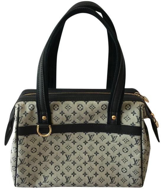 Louis Vuitton Josephine Pm Navy Blue and Gray Satchel