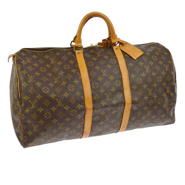 Louis Vuitton Keepall Monogram Leather WeekendTravel Bag