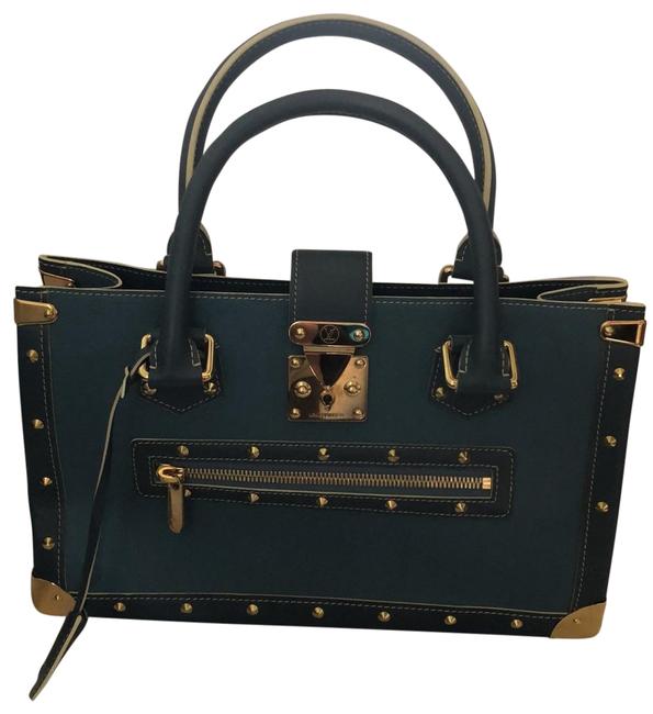 Louis Vuitton Le Fabuleux Bleu Suhali Blue Leather Satchel