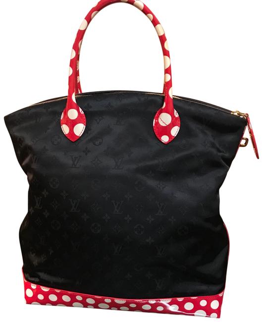 Louis Vuitton Lockit Dot Infinity Mm NylonLeather Satchel