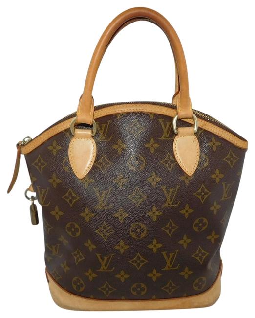 Louis Vuitton Horizontal Lockit Pm A349 Brown Canvas Satchel