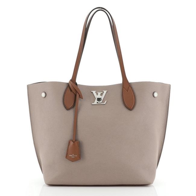 Louis Vuitton Lockme Go Neutral Leather Tote