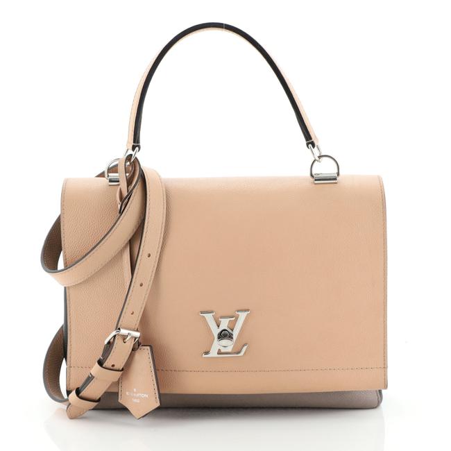 Louis Vuitton Lockme II Handbag Neutral Leather Satchel