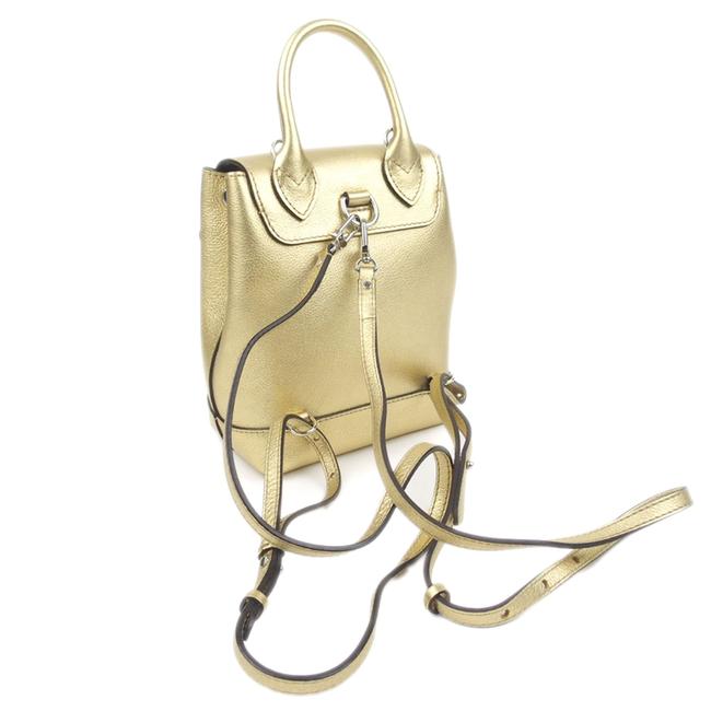 Louis Vuitton Lockme Mini Metallic Gold Leather Backpack