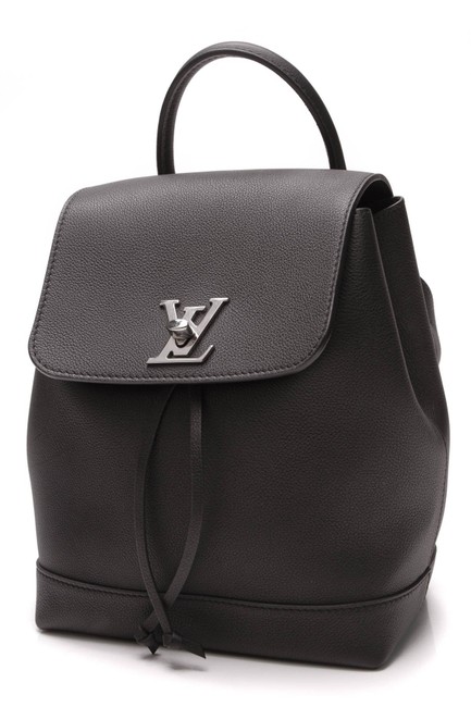 Louis Vuitton Lockme Noir Black Calf Leather Backpack