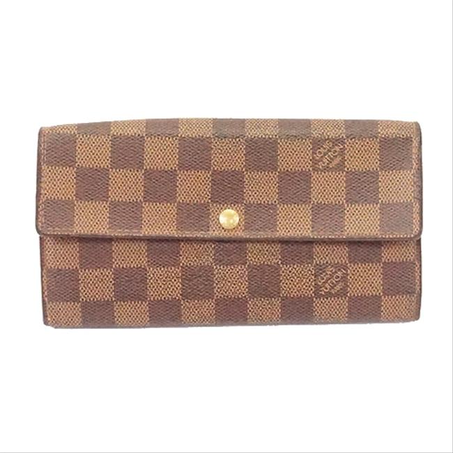 Louis Vuitton Long Damier N61734 Women Bi fold Wallet