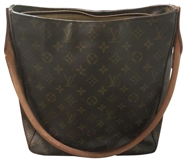 Louis Vuitton Looping Gm Brown Exterior: Monogram Interior: Alcantara Hobo Bag