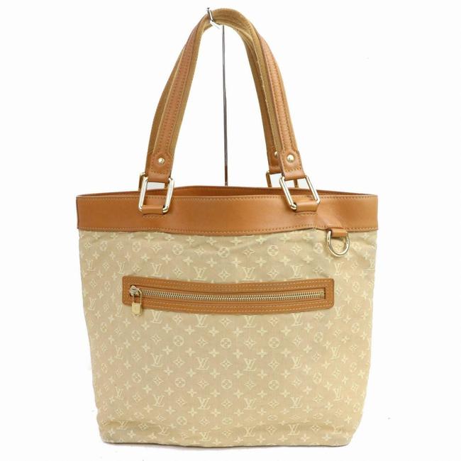 Louis Vuitton Lucille Gm 871019 Beige Monogram Mini Lin Canvas Tote
