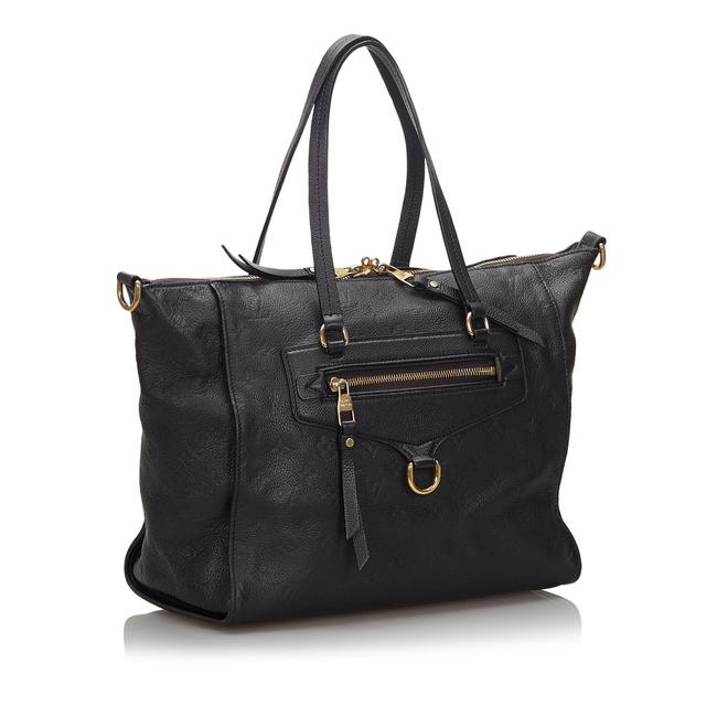 Louis Vuitton Lumineuse Blue Leather Satchel