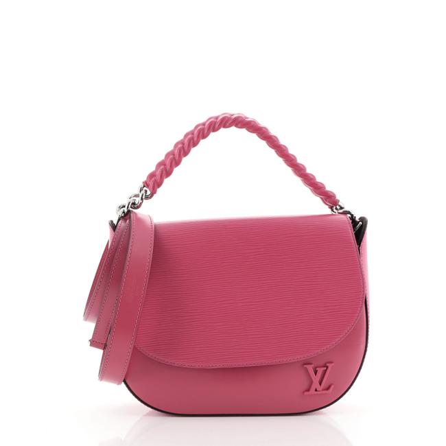 Louis Vuitton Luna Handbag Pink Leather Satchel