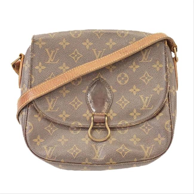 Louis Vuitton M51242 Women Brown Monogram Shoulder Bag